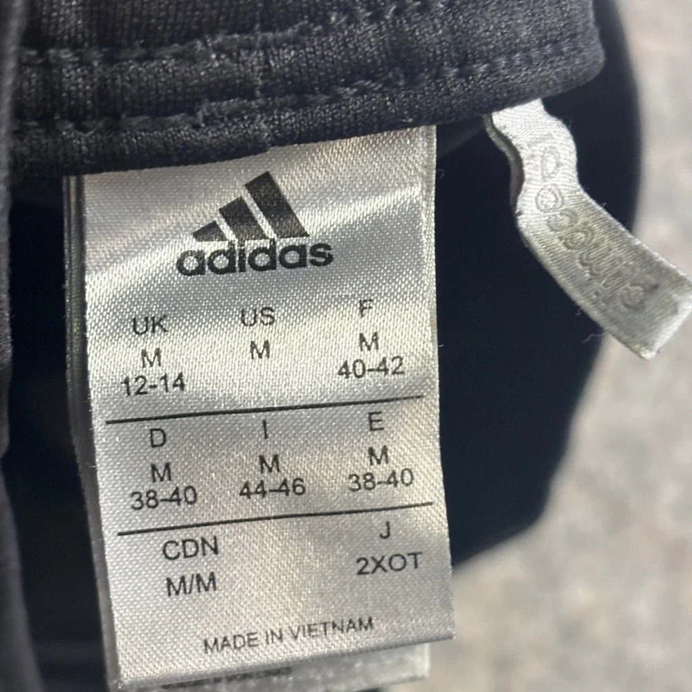 Adidas Climalite Black Athletic‎ Track Pants Joggers Zip Bottoms Mens M